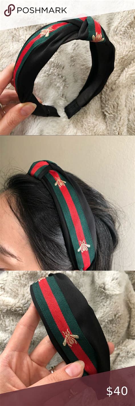 gucci headband with bees|gucci headband transparent.